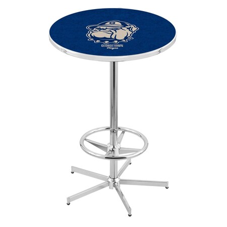Holland Bar Stool Co 42" Chrome Georgetown Pub Table L216C4228Grgtwn